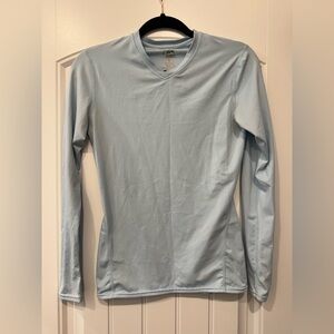Eastbay Light Blue V-Neck Compression Top